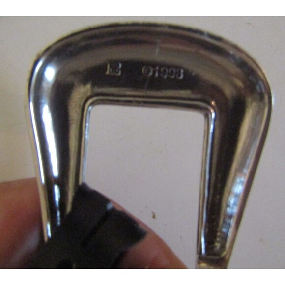 Streets Ahead Belt NWT White Leather Western USA Made Size L 22022 - Picture 9 of 9